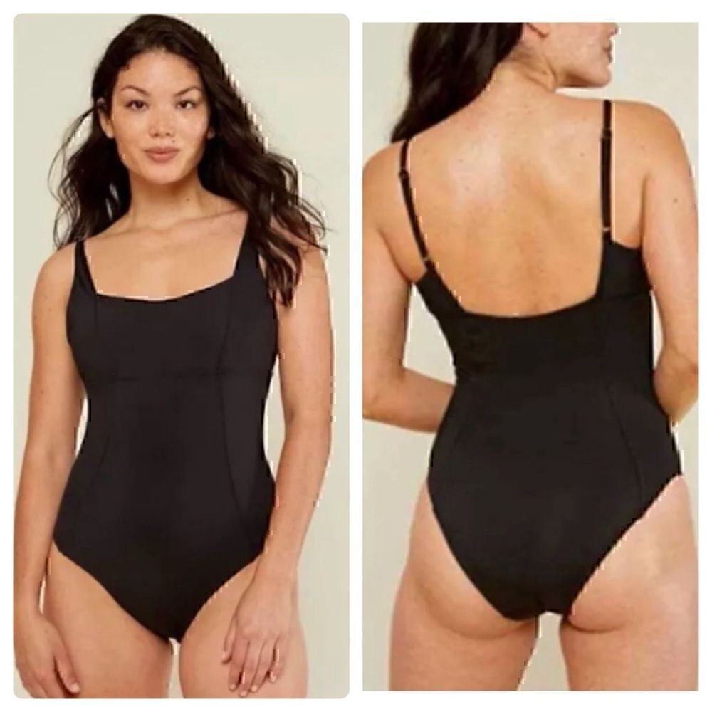NWT Anthropologie Andie XL Havana Black One piece